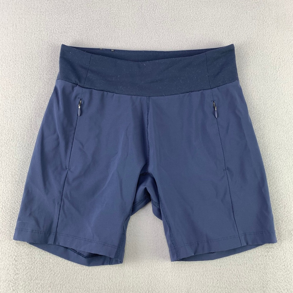 Columbia Athletic Shorts Women XS Blue Outdoor Hiking Comfort Stretch Zip Pocket